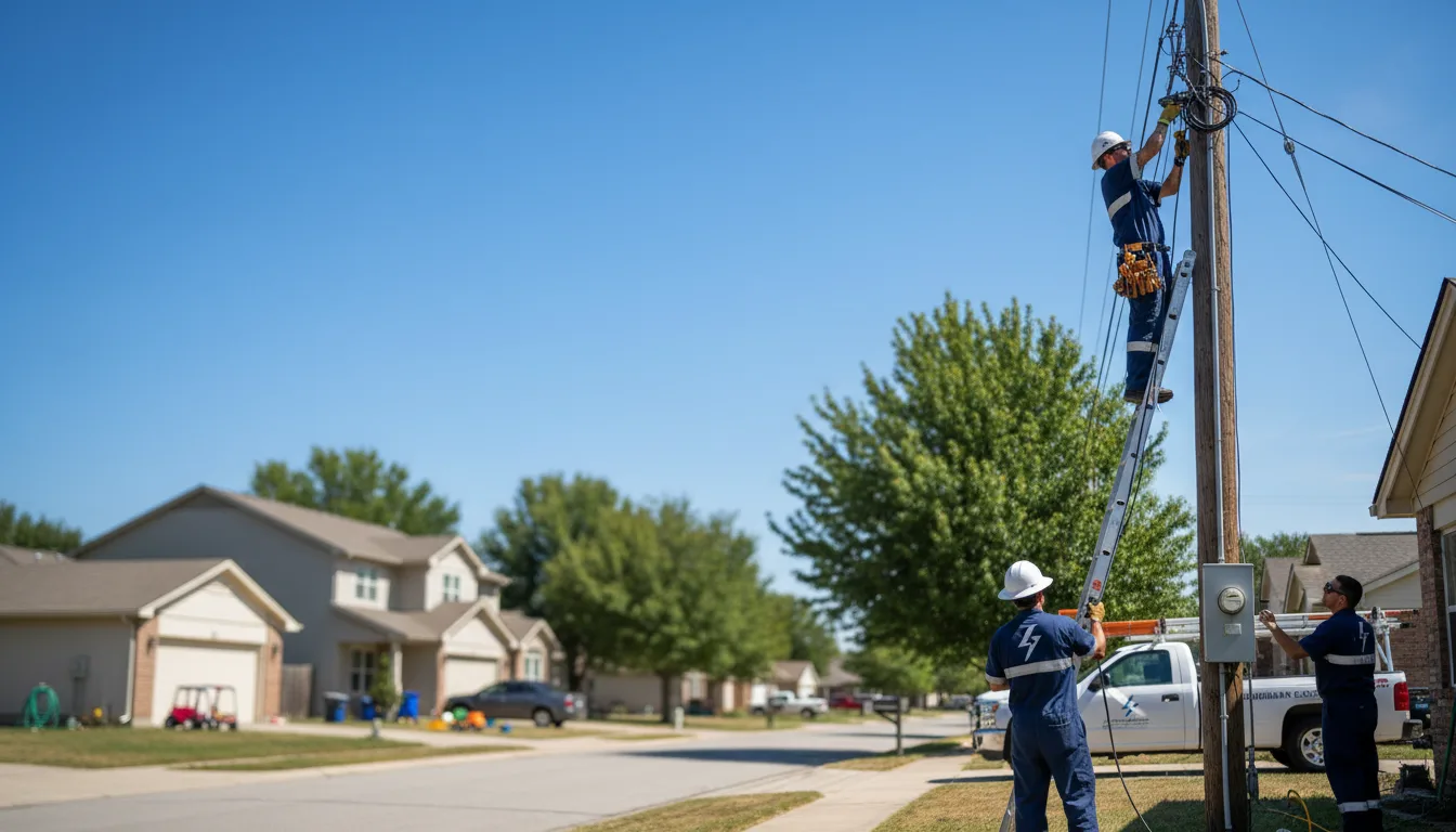 Residential electrician providing installation services in Casco, MI